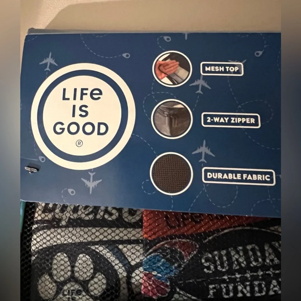 LIFE IS GOOD | 6 PIECE TRAVEL PACKING CUBE SET